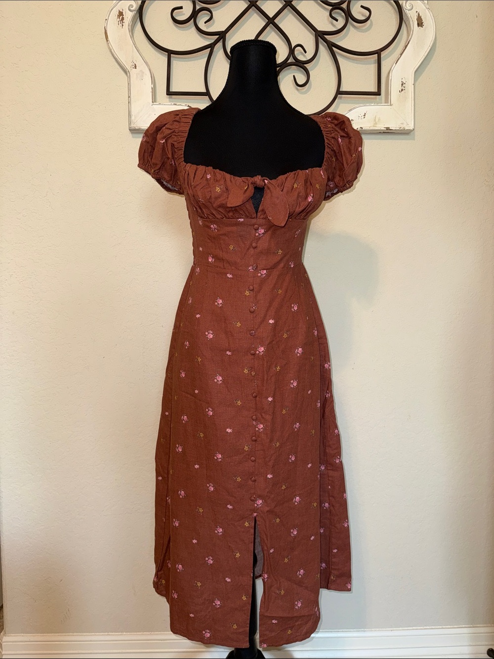 Altar’d State Floral Button-Front Dress